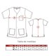 Casaca sanitaria unisex broches Cary 114028