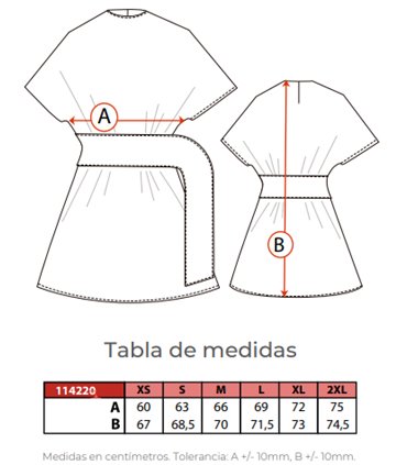 Casaca blusa manga japonesa Juban 114220