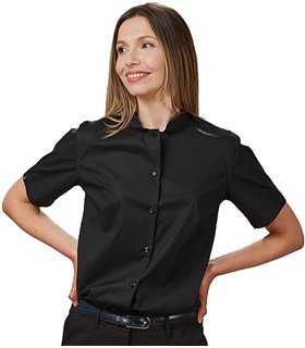 Camisa mujer cuello mao elastán 240004