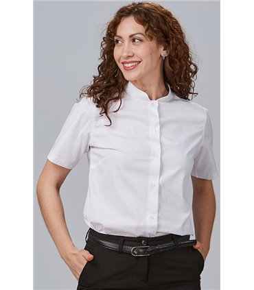 Camisa mujer cuello mao elastán 240004