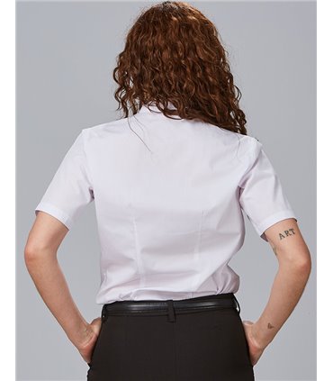 Camisa mujer cuello mao elastán 240004