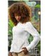 Blusa mujer hostelería lino Pontia 3673