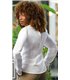 Blusa mujer hostelería lino Pontia 3673