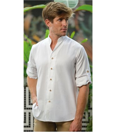 Camisa hombre hostelería lino Klod 3173