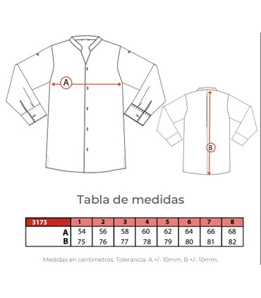 Camisa hombre hostelería lino Klod 3173