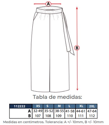 Pantalón mujer pierna ancha Hakama 112221
