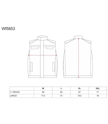 Chaleco acolchado para Industria WF5853