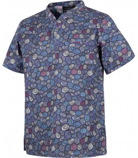 Casaca sanitaria unisex Workteam B9808 Círculos. Antimanchas
