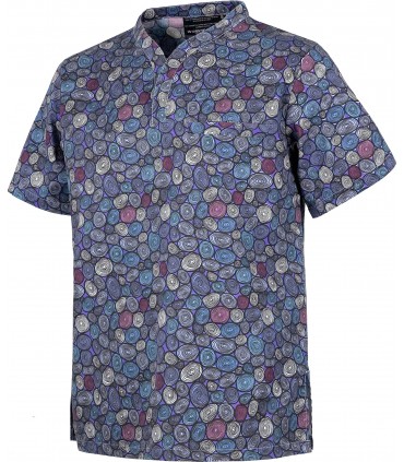 Casaca sanitaria unisex Workteam B9808 Círculos. Antimanchas