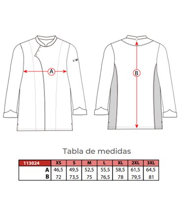 Chaqueta cocina cruce Rimini 113024