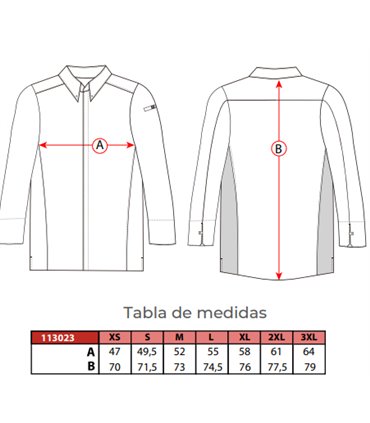 Chaqueta cocina hombre 113023 Prato