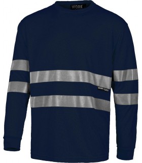 Camiseta con reflectantes, manga larga. Workteam C3938