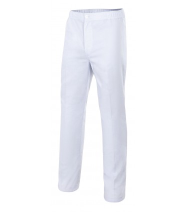 Pantalón pijama unisex Velilla 335. Blanco.