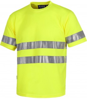 Camiseta de manga corta Alta Visibilidad Workteam C3945
