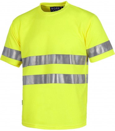 Camiseta de manga corta Alta Visibilidad Workteam C3945