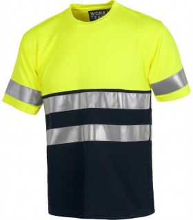 Camiseta de manga corta Alta Visibilidad Workteam C3941
