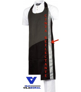 Delantal peto largo Reflectante Workteam M530