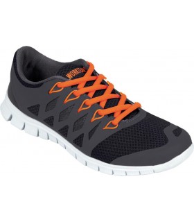 Deportivos Sneakers suela EVA Workteam Negro Naranja P4001