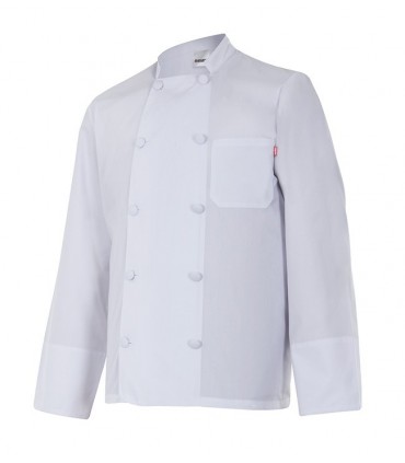 Chaqueta de hombre para cocina y hostelería Velilla 434. Blanco.