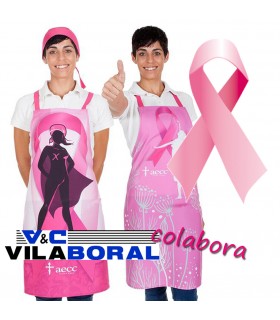 Delantal solidario contra el cáncer "El Rosa de Gary's" 1521