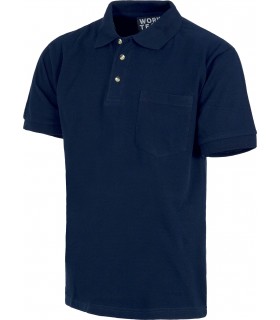 Polo de Algodón de manga corta para industria y servicios S6507