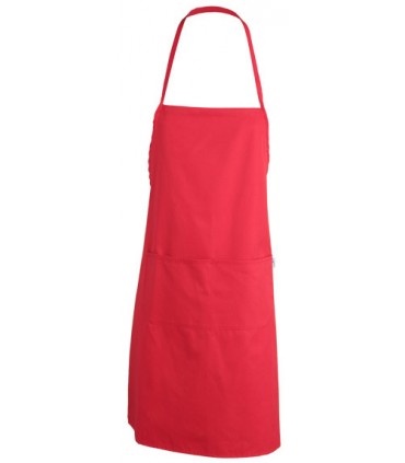 Delantal peto poliéster con bolsillo 1161