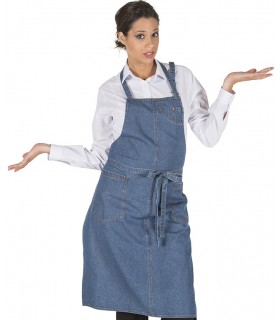 Delantal peto unisex tejano lavado 1533