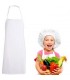 Delantal peto de cocina infantil Gary's 1116. Blanco.