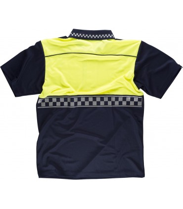 Polo policía local reflectante damero C3855