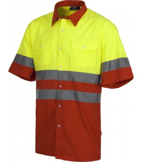 Camisa combinada Alta Visibilidad C3812