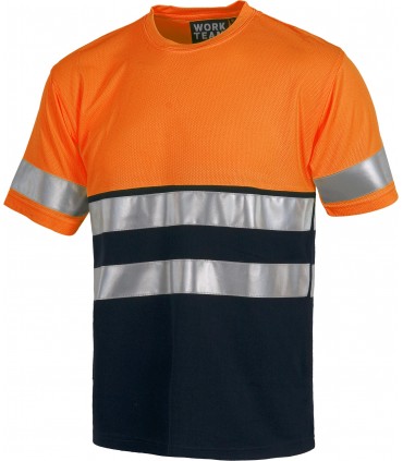 Camiseta de manga corta Alta Visibilidad Workteam C3941