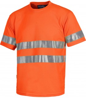 Camiseta de manga corta Alta Visibilidad Workteam C3945
