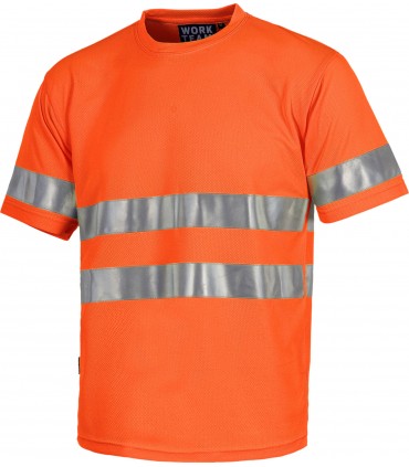Camiseta de manga corta Alta Visibilidad Workteam C3945