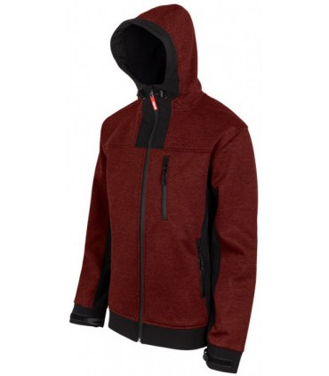 Chaqueta soft shell bicolor capucha 206007