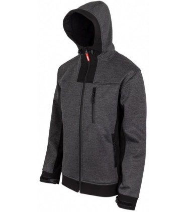 Chaqueta soft shell bicolor capucha 206007