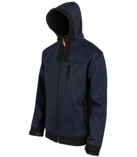 Chaqueta soft shell bicolor capucha 206007