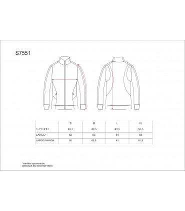 Chaqueta sport deportiva elástica S7551