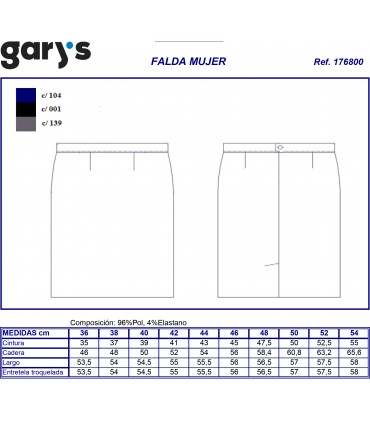 Falda traje Tecno 1768
