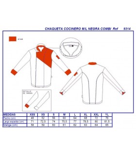 Chaqueta de Cocina y Hostelería Gary's 9314