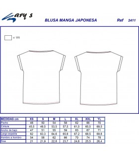 Blusa de mujer spandex hostelería 2411