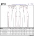 Pantalón unisex cocina Skinny Fit Zafiro 7775