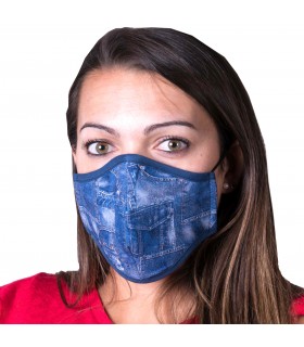 Mascarilla reutilizable certificada 4505-4037 vaquero