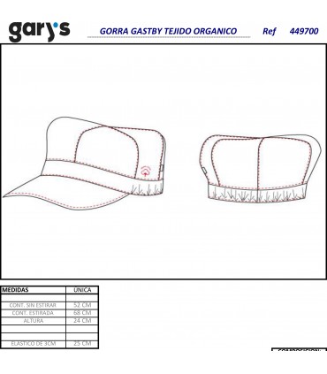 Gorra Algodón Orgánico Gatsby 4497