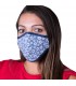 Mascarilla tela reutilizable 4033 flores denim