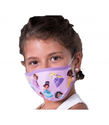 Mascarilla reutilizable certificada infantil 4504-4014 princesas
