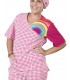 Blusa antibacteriana arcoiris fucsia 6116