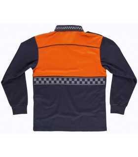 Polo policía local afelpado Alta Visibilidad naranja C3856