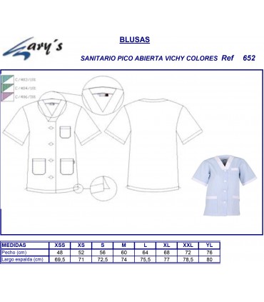 Casaca unisex para limpieza Gary's 652