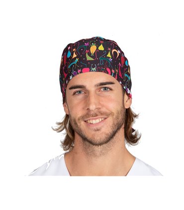 Gorro cirujano tiras "Cats" 4473-2879