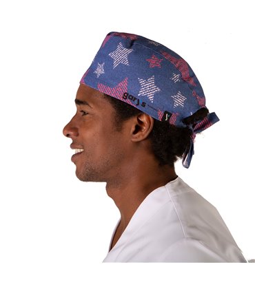 Gorro cirujano tiras "Estrellas" 4473-2882